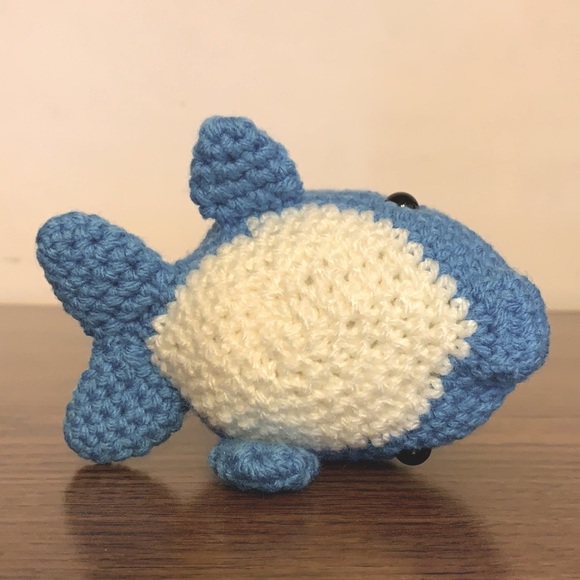 Amigurumi- Handmade Crocheted Dolphin - Stuffed Animal New Without Tags- Craft - Picture 4 of 8